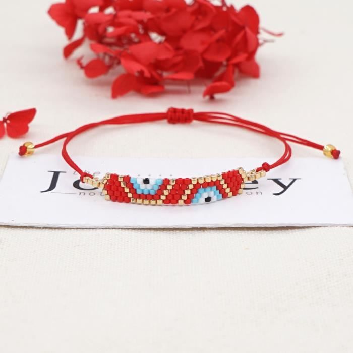 MI-B210088A - Bracelet œil grec Miyuki, cadeau porte bonheur pour enfants,  Bracelets mauvais œil turcs pour f - Achat / Vente bracelet - gourmette  MI-B210088A - Bracelet œil gre Enfant - Cd