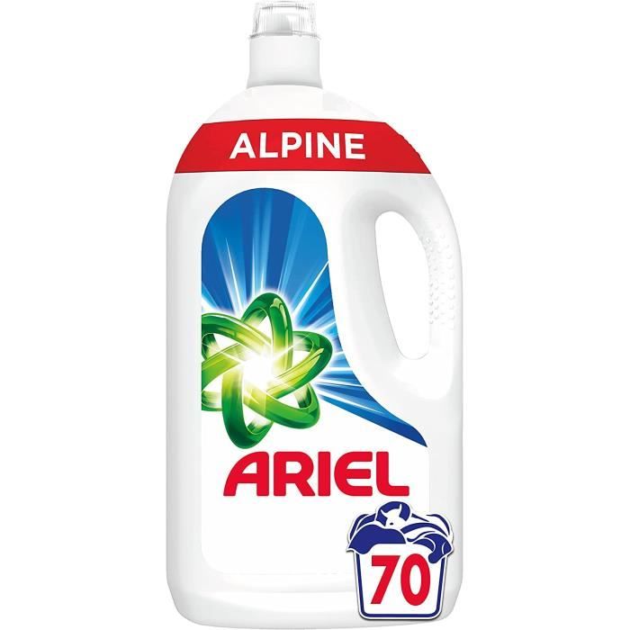Ariel Power Lessive Liquide Parfum Alpine, 70 Lavages (3.5L