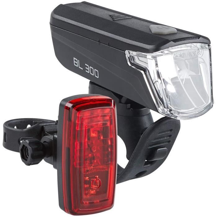 BL 300 5124509 Kit d clairage LED Piles homologu StVZO 30 15 lux Noir