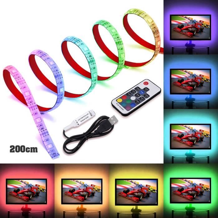 Eclairage et jeux de lumière GENERIQUE Ruban LED RGB 5050 - 3 mètre (30