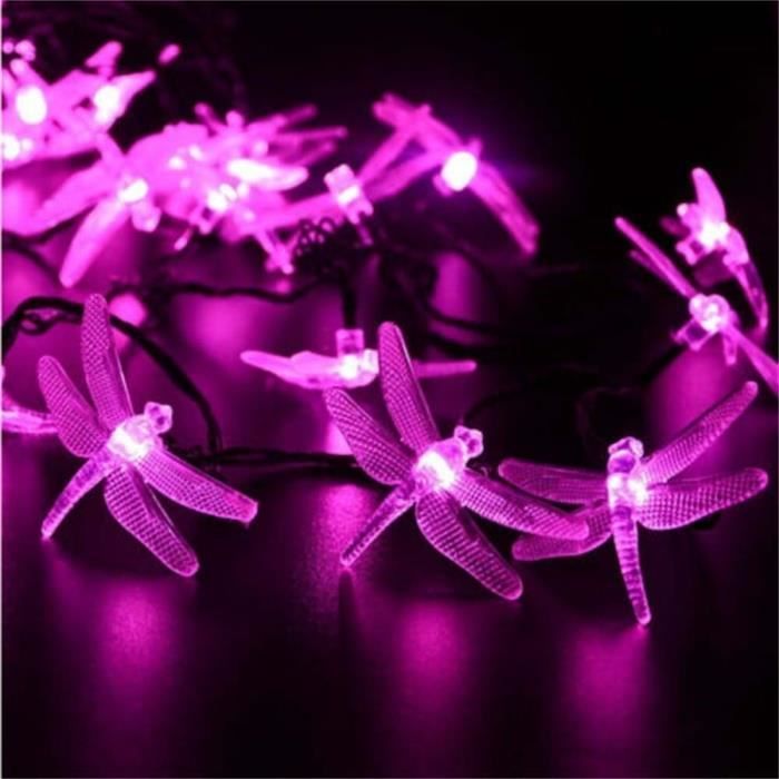 Guirlande Lumineuse Libellule 10 Pieds 20 LED Style Rétro Fil De Cuivre