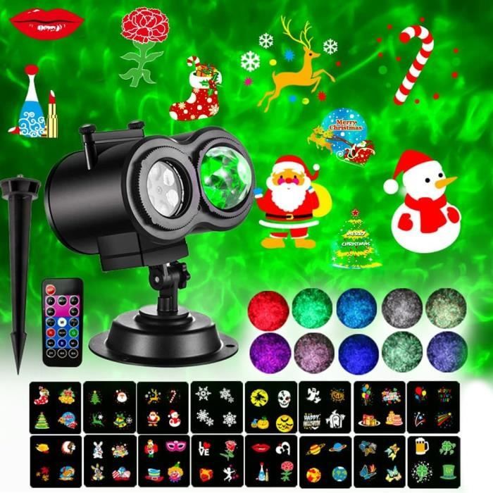 Projecteur LED De Noël Extérieur - Effets Neige, étanche IP65, Réglage 360°, Pour Décorations De Fêtes