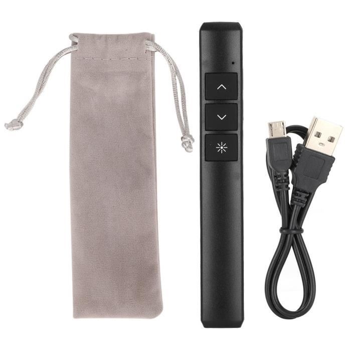 Télécommande PowerPoint Sans Fil 2.4GHz - Pointeur Laser, Compatible USB