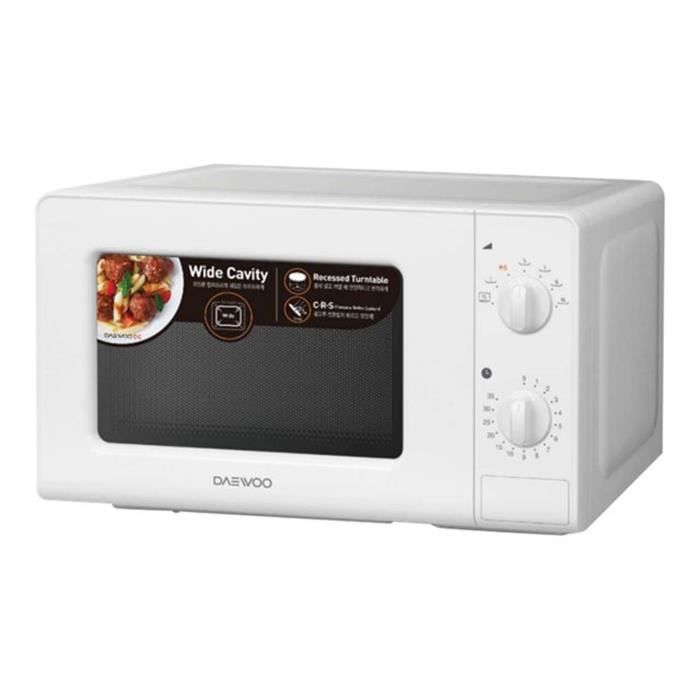 Daewoo KOR-5A17W, Comptoir, Micro-ondes uniquement, 15 L, 500 W, Rotatif,  Blanc - Cdiscount Electroménager