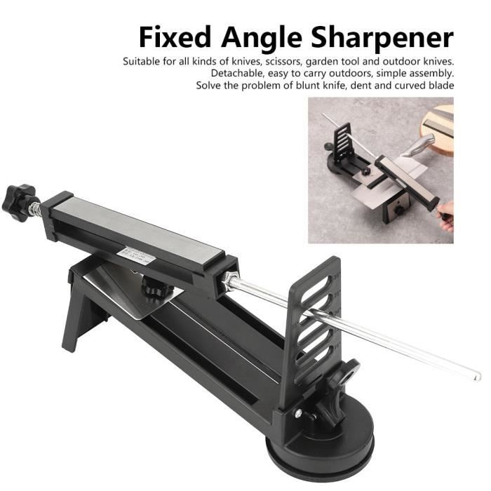 2023 Nouveau Aiguiseur à Couteaux à 360° Avec Angle Fixe, Kit Pour Affûter Les Couteaux De Cuisine Professionnelle En Acier Inoxydable, Pratique à Utiliser, Design à Clip Rapide, 6 Pierres Pour