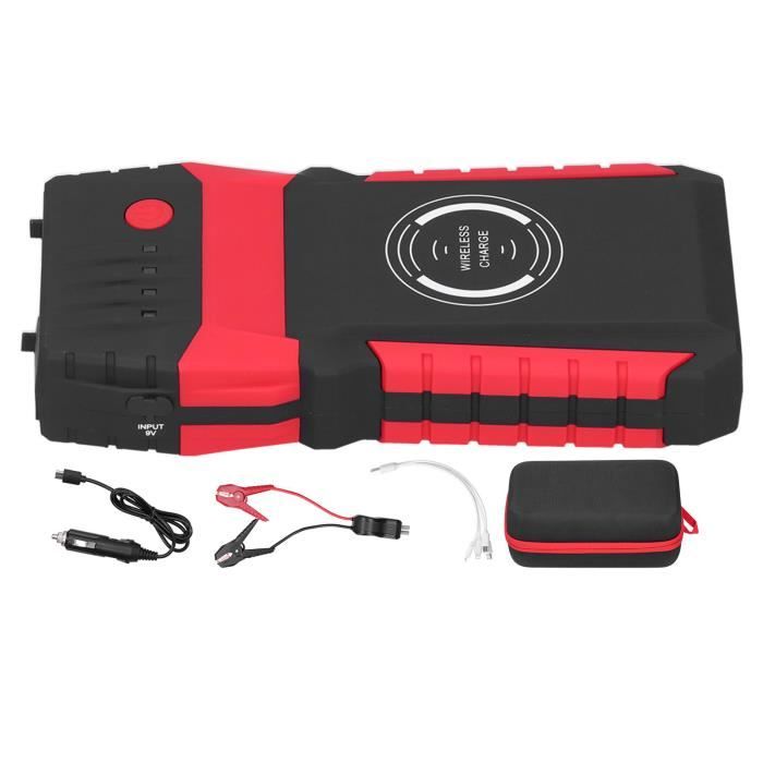 Booster De Batterie Portable 1200 MAh – 12 V – USB – Pour Moteurs Jusqu'à 3L – Démarrage D'urgence Pour Voiture