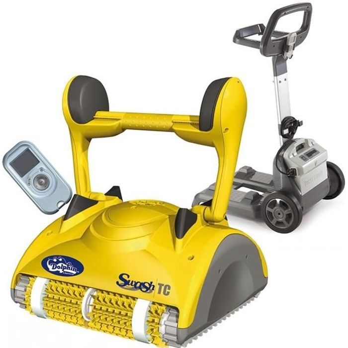 Dolphin Dynamic Swash Tc Robot électrique De Piscine Avec Télécommande Et Chariot