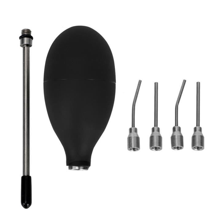 Distributeur Portable à Poudre Pour Termites/insectes - Ampoule Silicone + Tube Acier - 22.4 Cm - 3