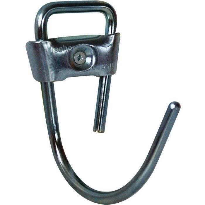 Crochet rond pour tuyau - profondeur 80 mm