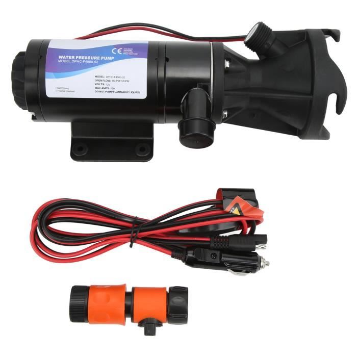 Pompe à Déchets Macérateur 12V Pour Camping-car Et Bateau - Portable - 12 GPM - Modèle RMP-012-12V