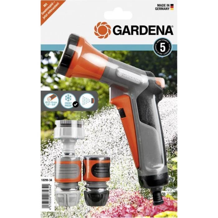 Lance d'arrosage avec raccords GARDENA 18299 32 Pomme d'arrosage Comfort Plastique Arrosage de jardin