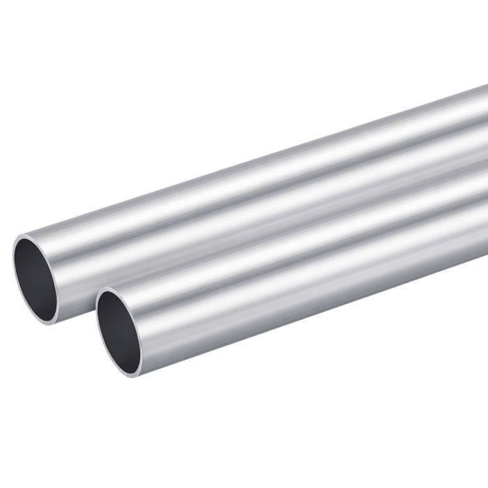 Lot De 2 Tubes Ronds En Aluminium 6063 Pour Bricolage - Ø Ext. 7 Mm, Longueur 500 Mm