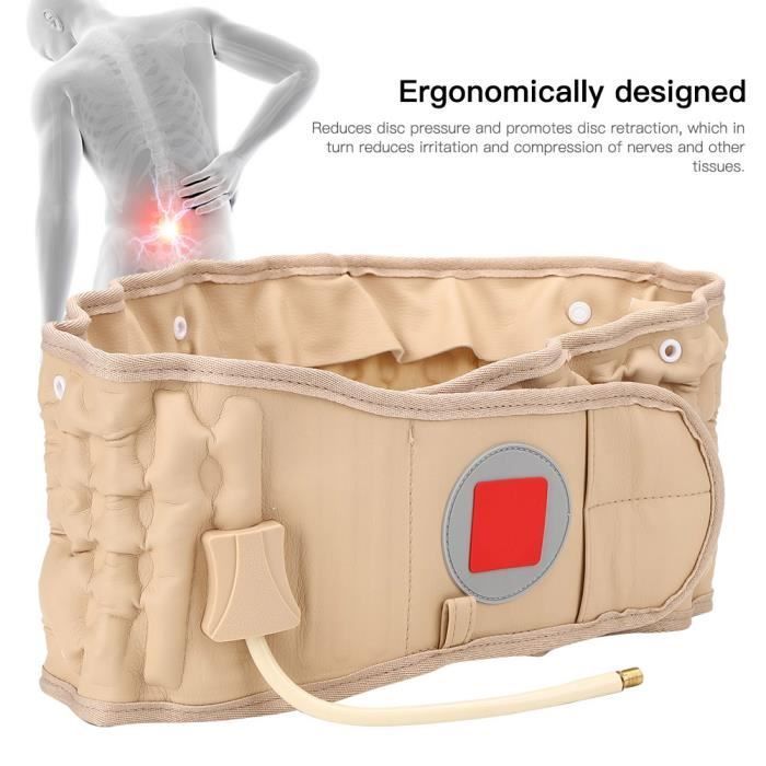 Ceinture de decompression arriere Ceinture de traction gonflable lombaire Attelle de soutien de taille d air Cdiscount Sante Mieux vivre