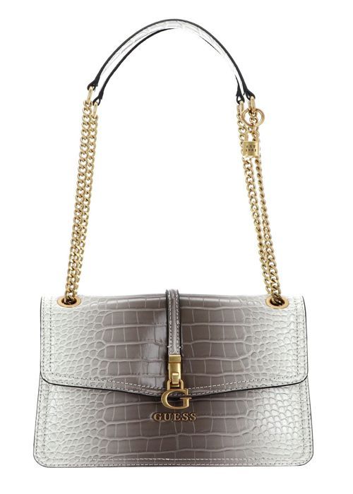 Sac Main Ou épaule G SERIES En Cuir Gris Matelassé - Taille Moyenne - Très Bon état