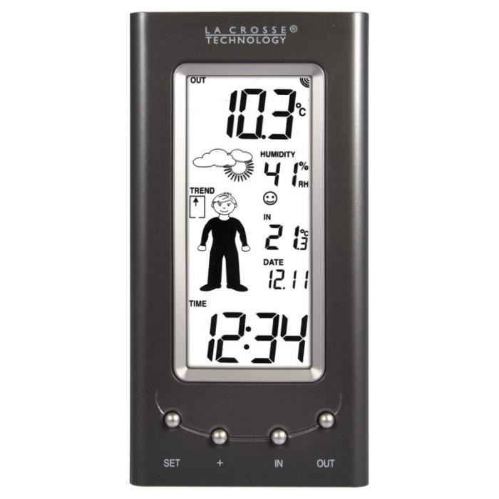 Station Météo La Crosse Technology WS6236 - Noir, Multifonctions