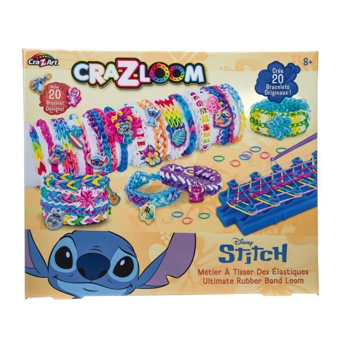 LEXIBOOK Atelier de bracelets élastiques Stitch Cra Z Loom