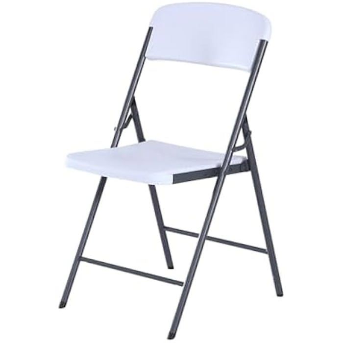 Chaise Pliante - LIFETIME - Modèle 80923 - Acier allié - Granit Blanc - Confort optimal Chaise Pliante - LIFETIME - Modèle 80923 - Acier allié - Granit Blanc - Confort optimal