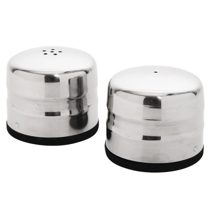 Salière Et Poivrière Sigvard Bernadotte Georg Jensen - Set Élégant En Acier Inoxydable Poli Miroir 18/8, Design Intemporel Suédois