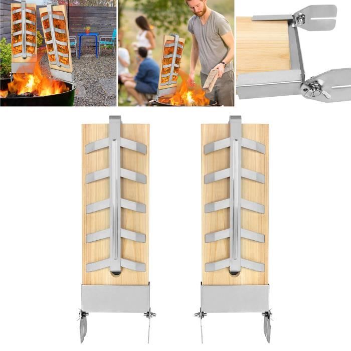 Plaque Brasero Planche à Saumon Inox Pour Brasero - 5 Angles