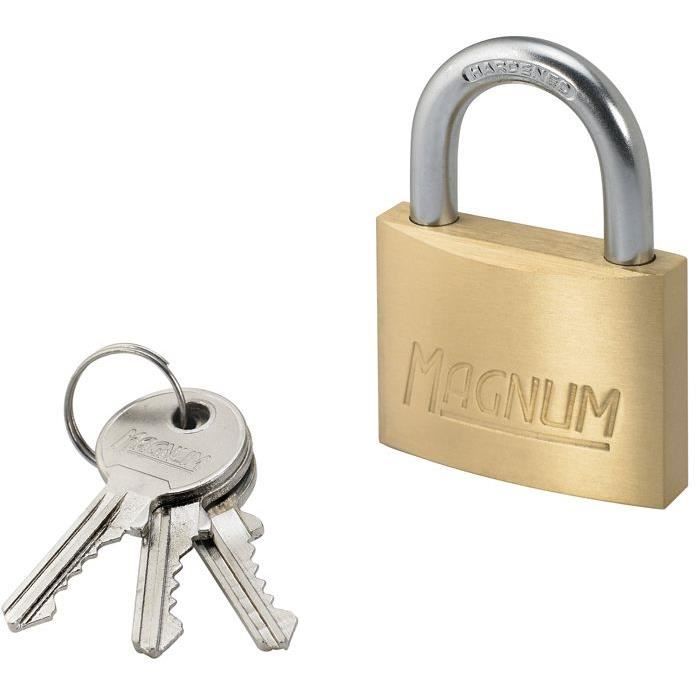 Cadenas MAGNUM - Marque MAGNUM - Anse cémenté 7mm - Diamètre 50mm