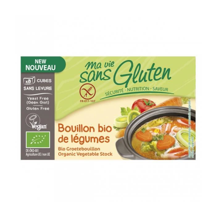 Bouillon Ma vie sans gluten Bio de legumes 72 g Cdiscount Au quotidien