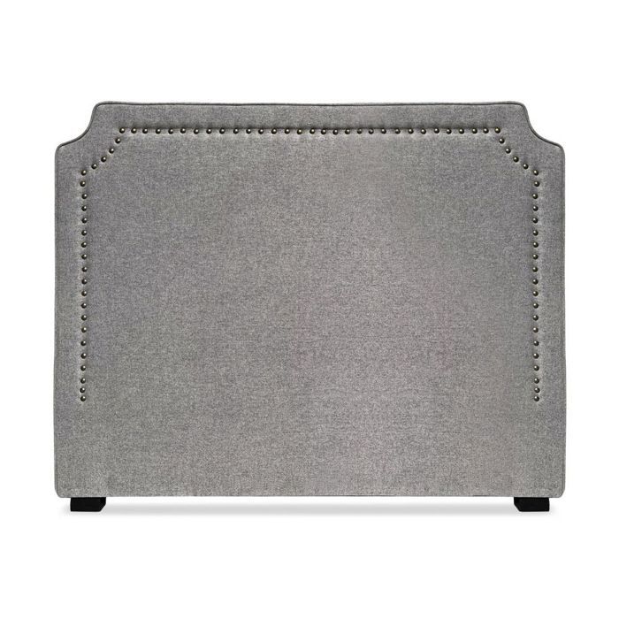 MENZZO T&ecirc;te de lit Milana 140cm Tissu Taupe