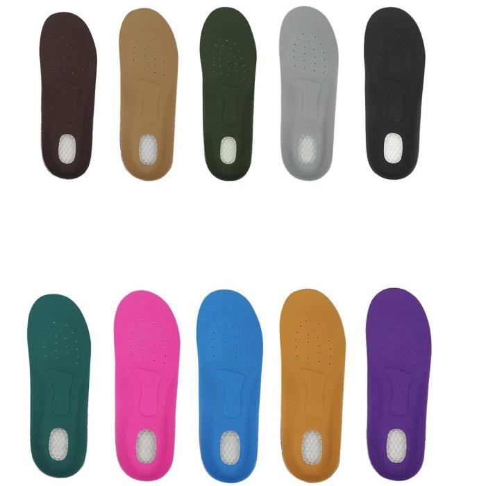 Semelles amortissantes respirantes Hommes et femmes Semelles de sport  absorbant la transpiration L (28,5 cm * 9,2 cm) Marron - Cdiscount  Chaussures