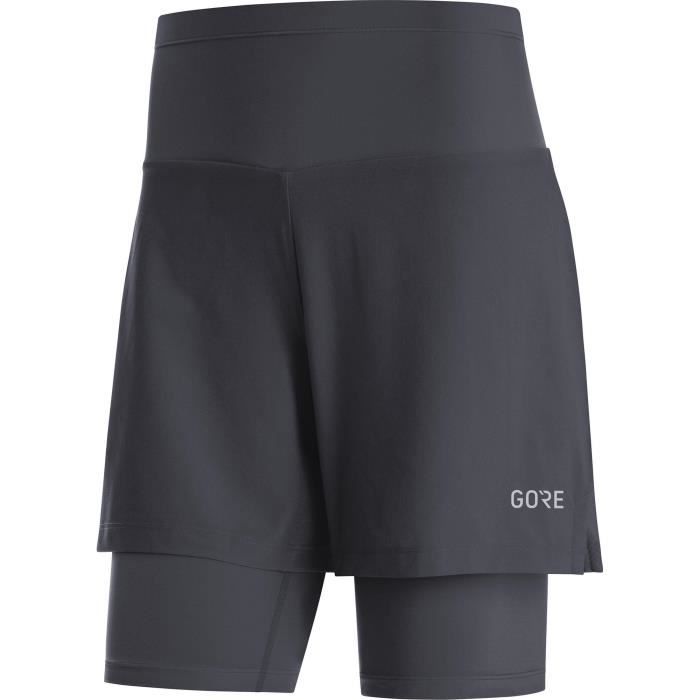 Short de running femme - Gore - R5 2in1 - Noir - Protection - Confort durable Short de running femme - Gore - R5 2in1 - Noir - Protection - Confort durable