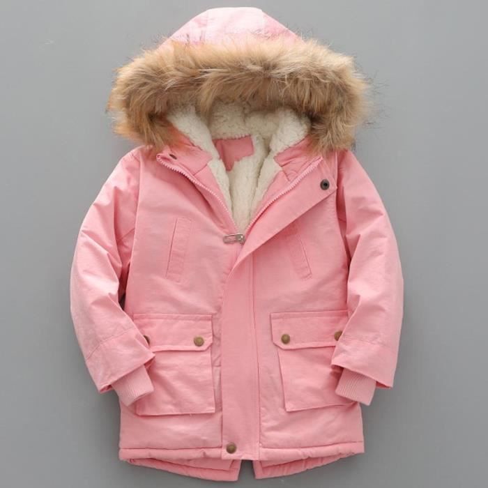 Veste D’hiver Matelassée Happy Cherry Pour Bébé – Capuche à Oreilles – Imprimé Dinosaure Ou Floral – Léger Et Chaud