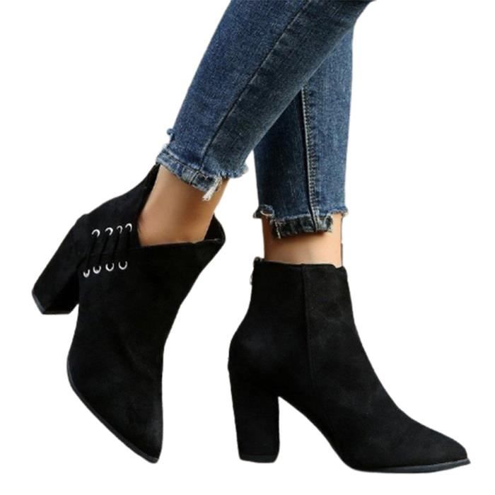 bottine a talon pas trop haut