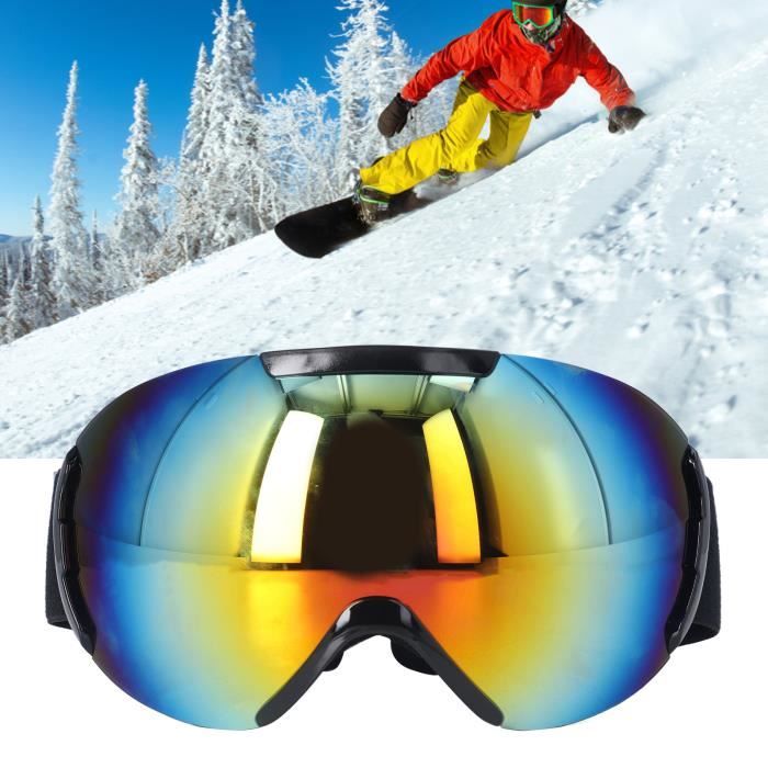 BASTOUR Lunettes de Ski Masques Snowboard, Masque de Ski, Lunettes de Moto, Masque  de Ski Pro Anti-buée Lunettes de Ski, Moto Lunettes de Protection Pour  Moto, Ski, Vélo, Pêche, UV Protection, Unisex 