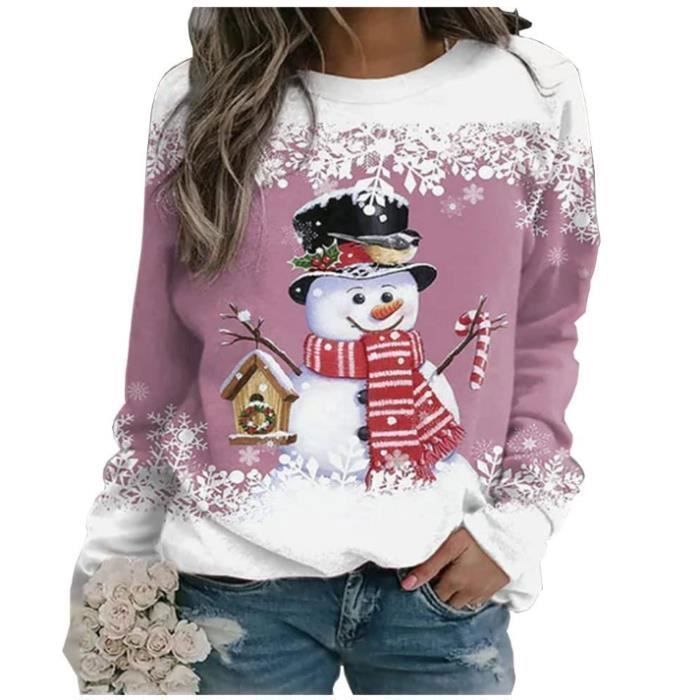 Pull De Noël Humoristique Homme – Faux Col Cravate Imprimé 3D, Matière Douce, Pour Fêtes Et Cadeaux Moche De Noël - 9