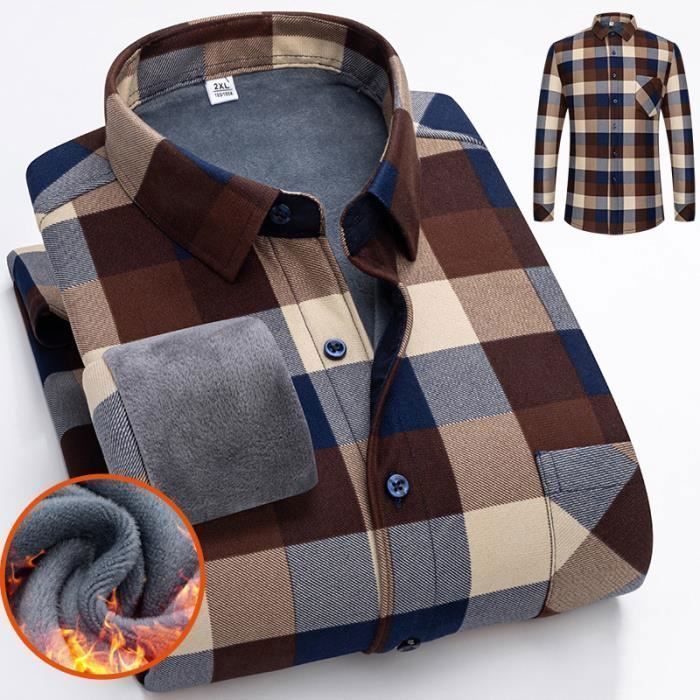 Chemise homme doublure polaire best sale