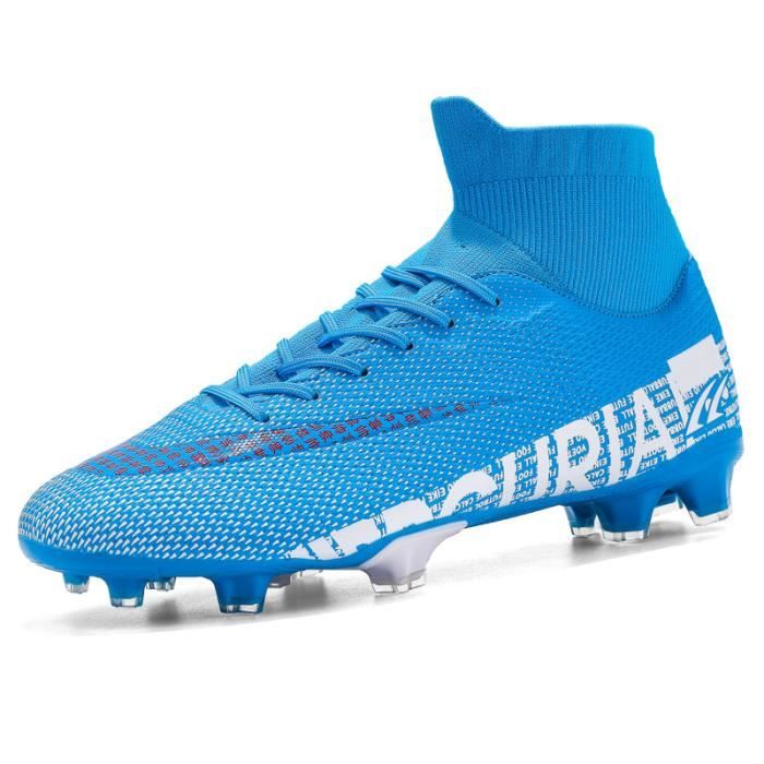 Chaussures De Football Lvptsh | Crampons Hauts | Semelle Caoutchouc | Pour Hommes Et Garçons