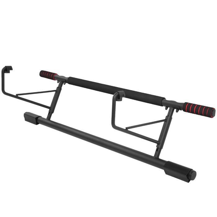 Barre De Traction Sans Perçage HAPBEAR 72-95 Cm - Pull Up Bar Cadre Porte Max 200 Kg Avec Sécurité 360° Et Poignées Confort