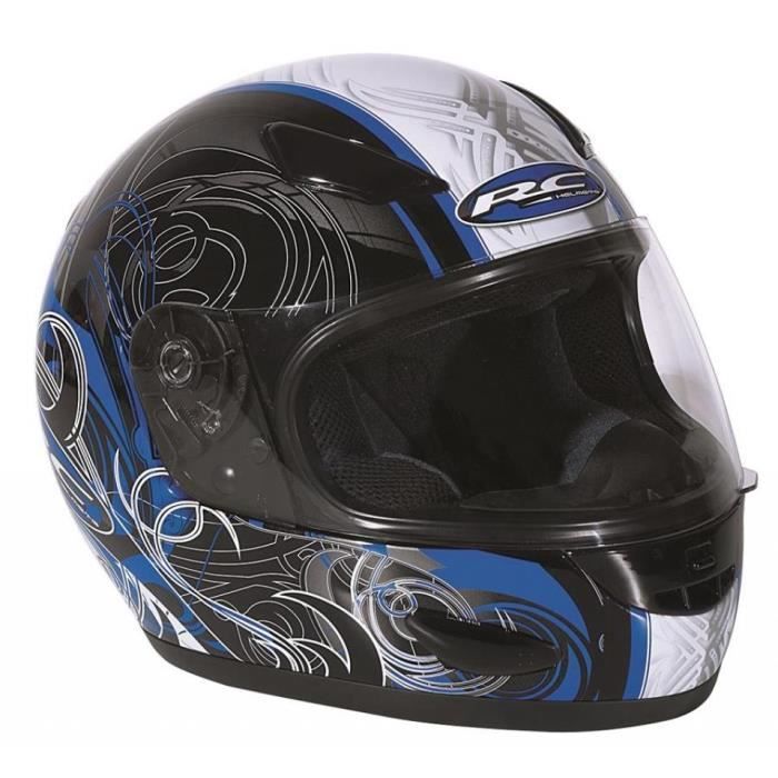 Casque intégral RC Osslo 11 Deco Bleu 54 taille XS