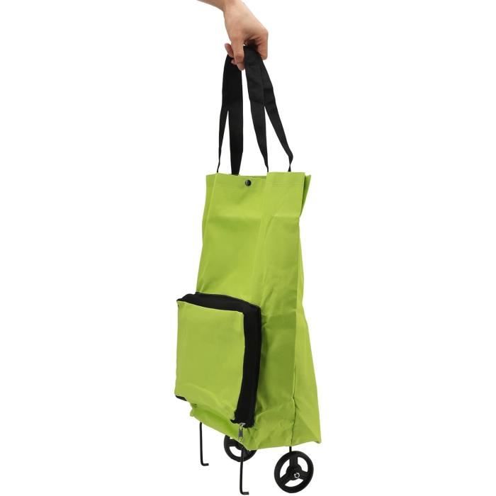 Sac De Courses Pliable Avec Roulettes, Sacs D'épicerie Réutilisables, Sac Vert Fiche Technique Et Prix Au Maroc
