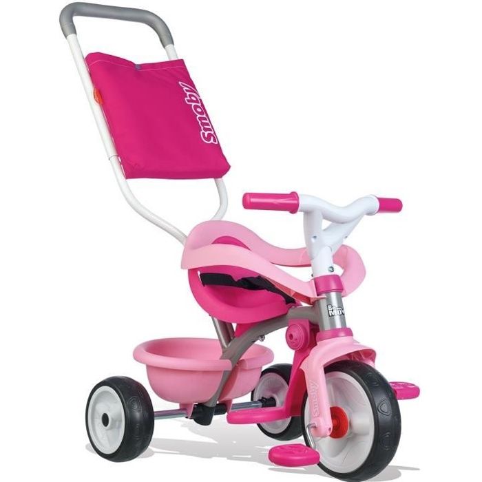 SMOBY Tricycle Enfant Evolutif Be Fun Confort Rose