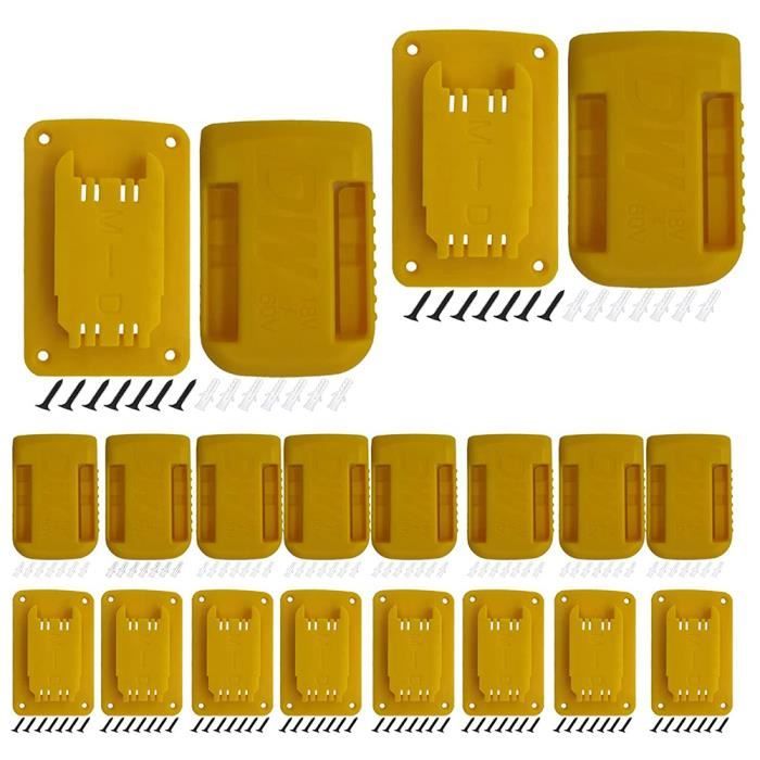 Support Batterie DEWALT Support Mural Pour Batteries DEWALT 18V Rangement Atelier Et Van Montage Facile 472093