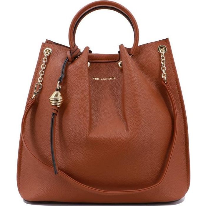 Sac à main femme 2 en 1 Ted Lapidus Gretel 8921 Synthétique Miel