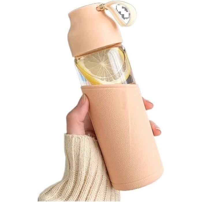 Bouteille D’eau Peloton 16 Oz – Verre Caoutchouté Noir, Antidérapante, Neuve