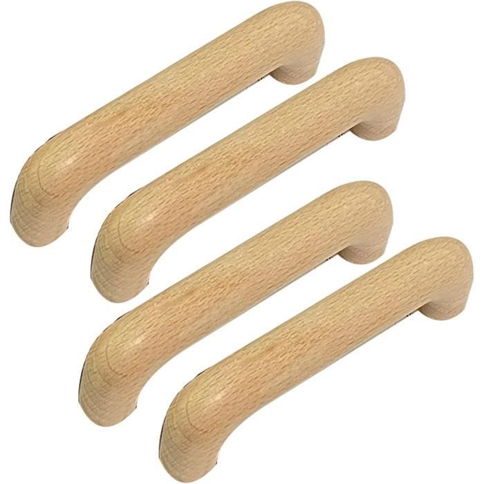 INOOMP 24 Mini-Poignées De Tiroir En Bois – Accessoires De Décoration Pour Maison De Poupée Échelle 1:12 – Meubles Miniatures