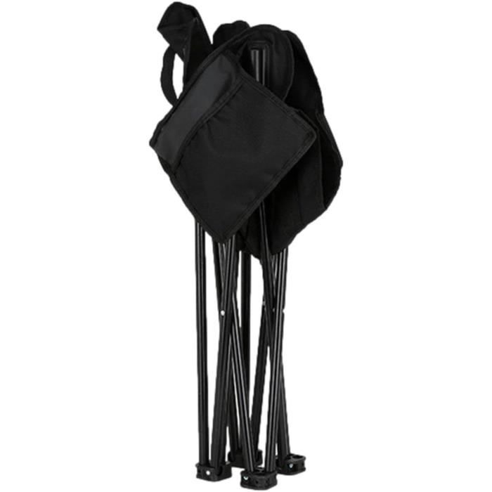 Lot De 4 Chaises De Camping Robustes Vert - Confortables Pour Pêche, Festivals Et Loisirs Extérieurs