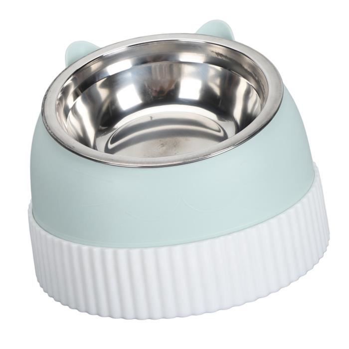 Meilleurs prix pour Gamelle pour chat - VGEBY - Surélevée inclinée 15° - Plastique anti-dérapant - Double bol - Vert