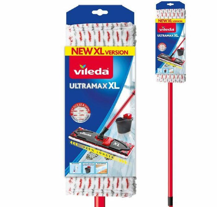 Balai avec manche télescopique Vileda ULTRAMAX XL plat 42cm