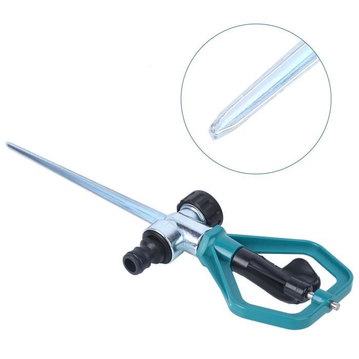 Arroseur Trépied 360° Réglable KIMISS - Pour Jardin, Pelouse - Hauteur Et Distance Personnalisables - Acier Inoxydable Et Plastique - 5