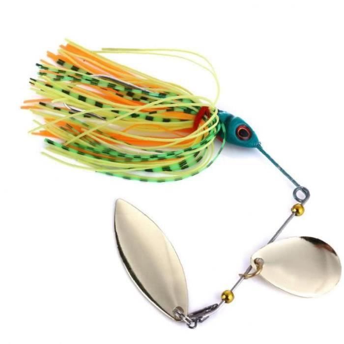 HF09771Pêche SpinnerBait Spinner Spinner Bait Kit Kit Jigs Lure 2pcs