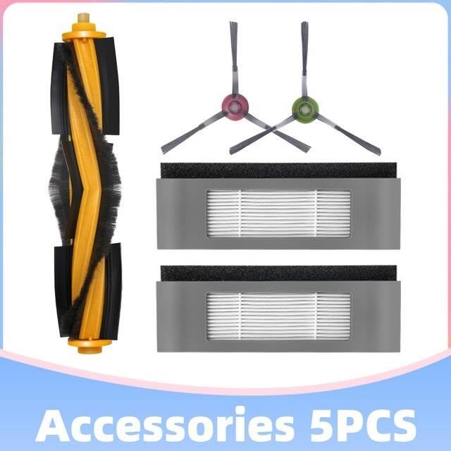 Lot de 18 accessoires pour ECOVACS DEEBOT X8 PRO Omni/X8 Omni, 1 brosse principale en caoutchouc, 4 filtres, 2 rouleaux de nettoyage, 6 brosses latérales, 4 sacs d'aspirateur, 1 brosse de nettoyage Lot de 18 accessoires pour ECOVACS DEEBOT X8 PRO Omni/X8 Omni, 1 brosse principale en caoutchouc, 4 filtres, 2 rouleaux de nettoyage, 6 brosses latérales, 4 sacs d'aspirateur, 1 brosse de nettoyage