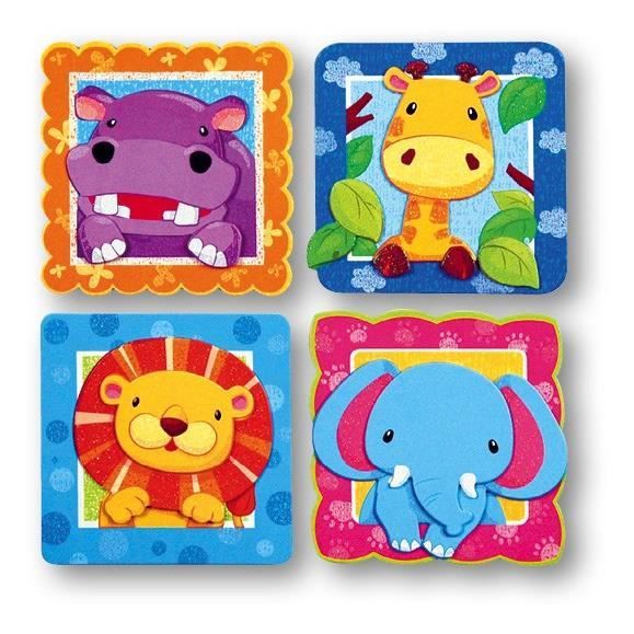ZOO Stickers muraux relief enfant 30x30cm Cdiscount Maison