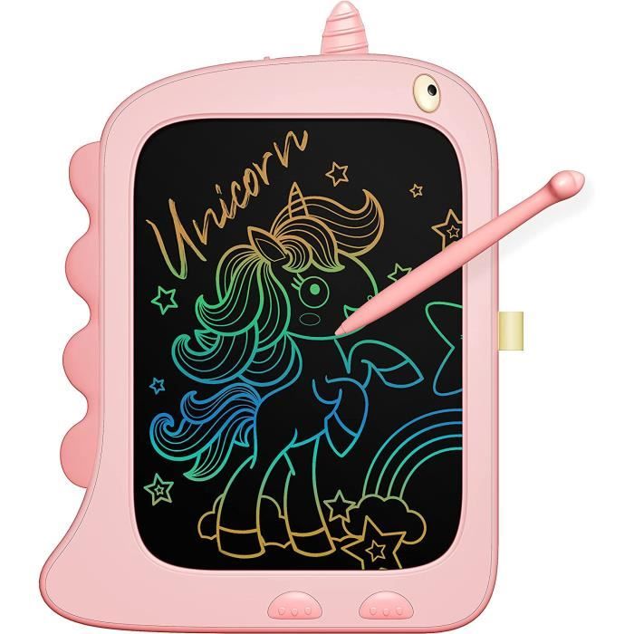 Ardoise Magique LCD Colorée Pour Enfants 2 à 8 Ans – Tablette De Dessin Et D'écriture Sans Papier Ni Encre